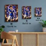 DB Vegeta Metal Poster Wall Decor - D - Image 6