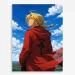 FMA Edward Elric Metal Poster Wall Decor