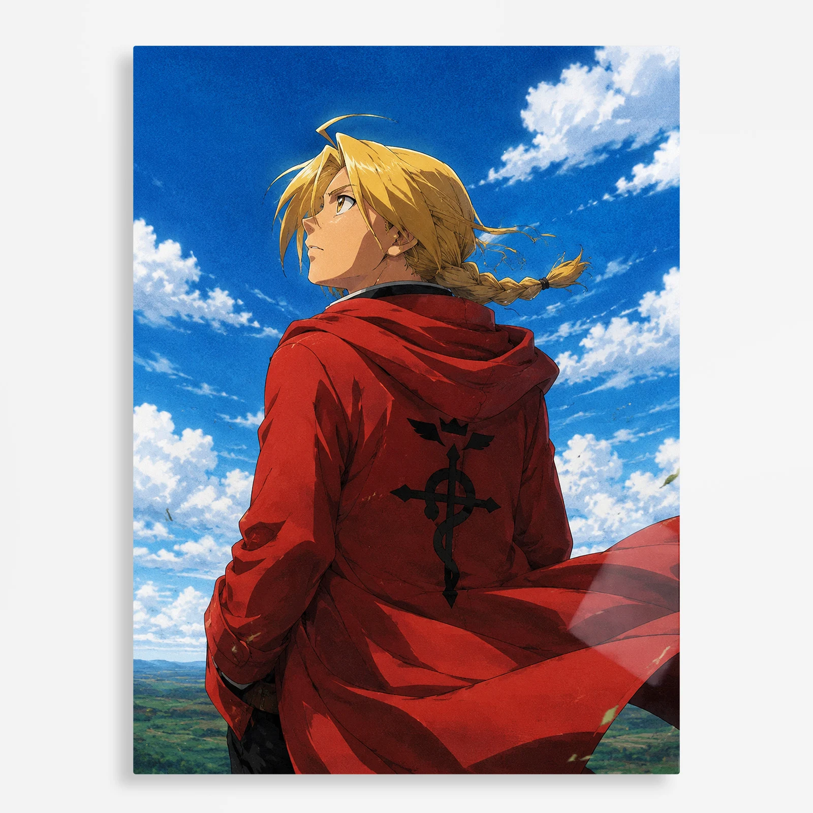 anime metal poster (134) s1 FMA Edward Elric Metal Poster Wall Decor - Image 1
