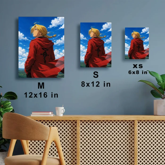 FMA Edward Elric Metal Poster Wall Decor - Image 6