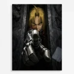 FMA Edward Elric Metal Poster Wall Decor
  - A