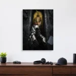 FMA Edward Elric Metal Poster Wall Decor
  - A - Image 3