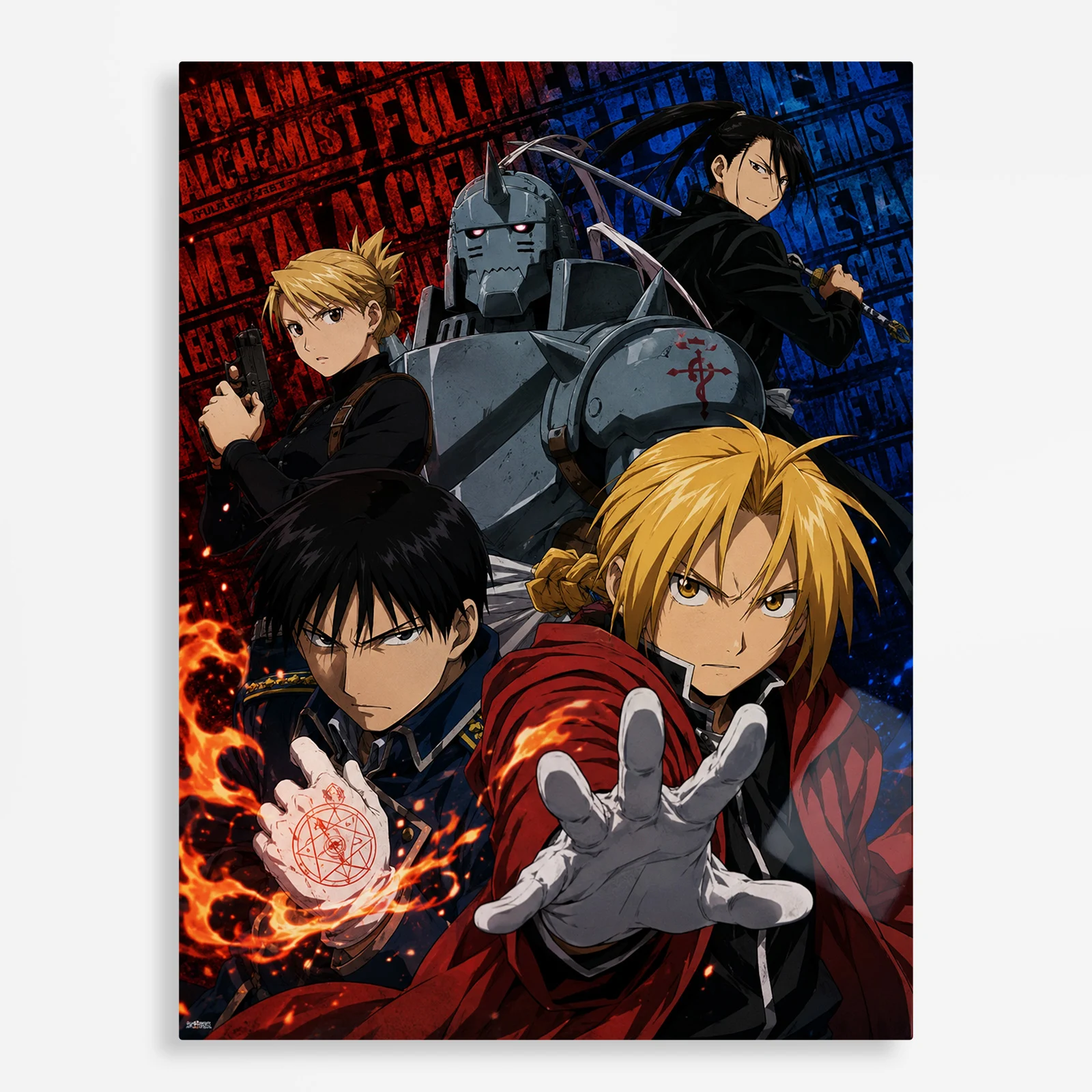 anime metal poster (138) s1 FMA Metal Poster Wall Decor - C - Image 1