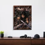 AOT Levi Ackerman Metal Poster Wall
  Decor - C - Image 3