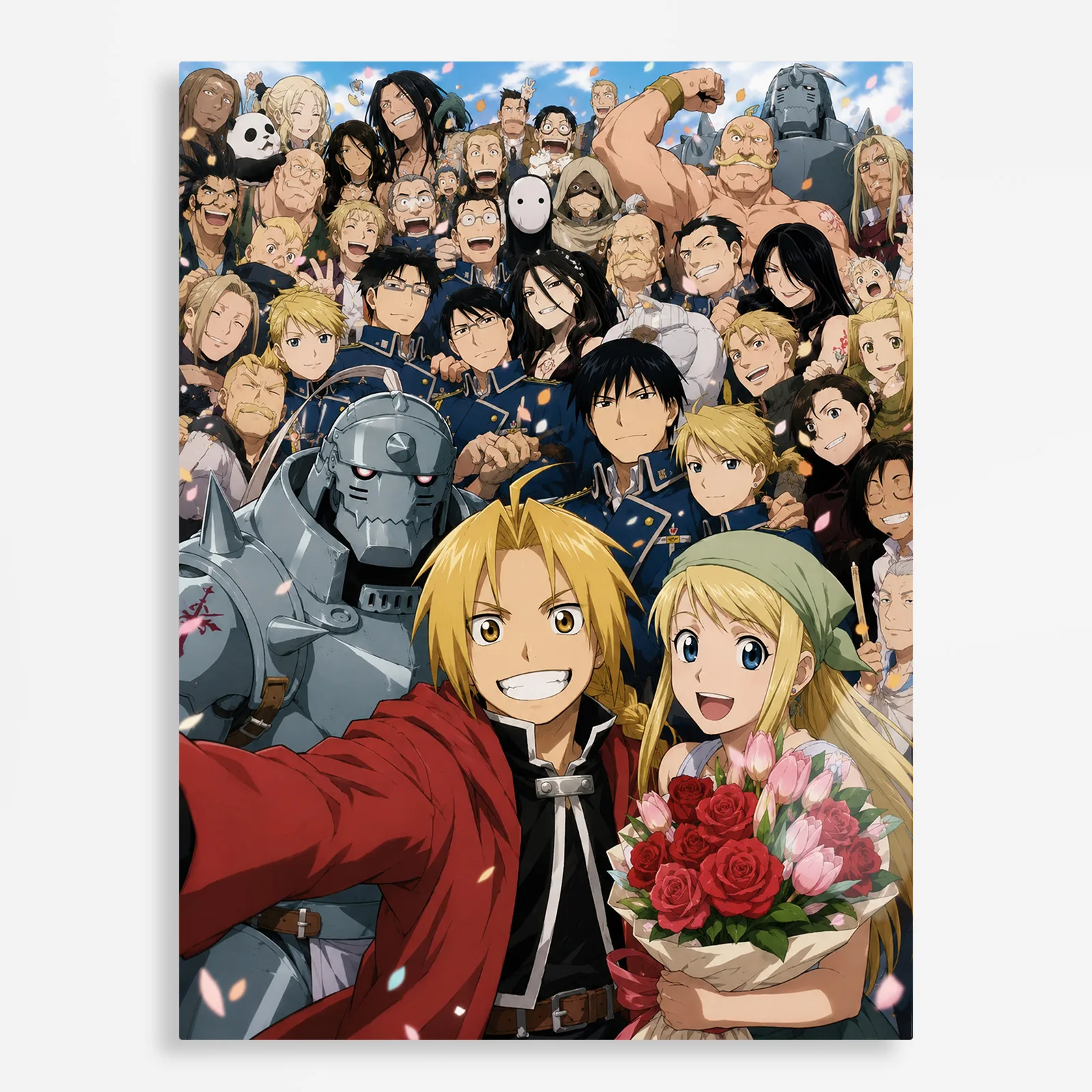 anime metal poster (140) s1 FMA Metal Poster Wall Decor - E - Image 1