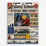 FMA Newspaper Metal Poster Wall Decor