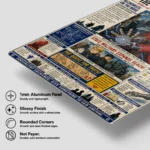 FMA Newspaper Metal Poster Wall Decor - Image 5