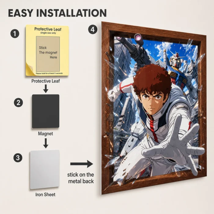 Mecha War Metal Poster Wall Decor - Image 2