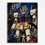 Mecha War Metal Poster Wall Decor - C