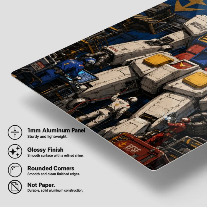 Mecha War Metal Poster Wall Decor - C - Image 5