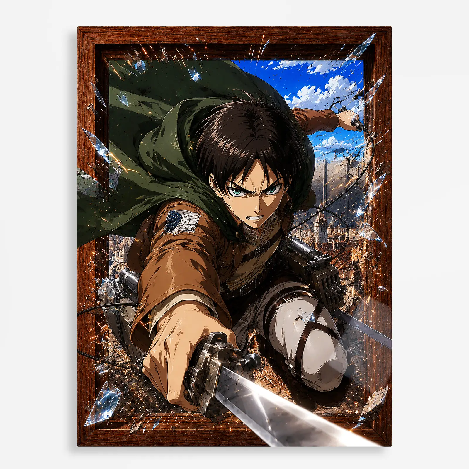 anime metal poster (16) s1 AOT Metal Poster Wall Decor - D - Image 1