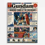 Mecha War Newspaper Metal Poster Wall
  Decor