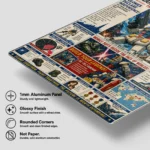 Mecha War Newspaper Metal Poster Wall
  Decor - Image 5