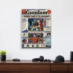 Mecha War Newspaper Metal Poster Wall
  Decor - Image 3