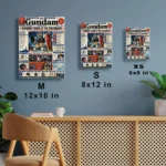 Mecha War Newspaper Metal Poster Wall
  Decor - Image 6
