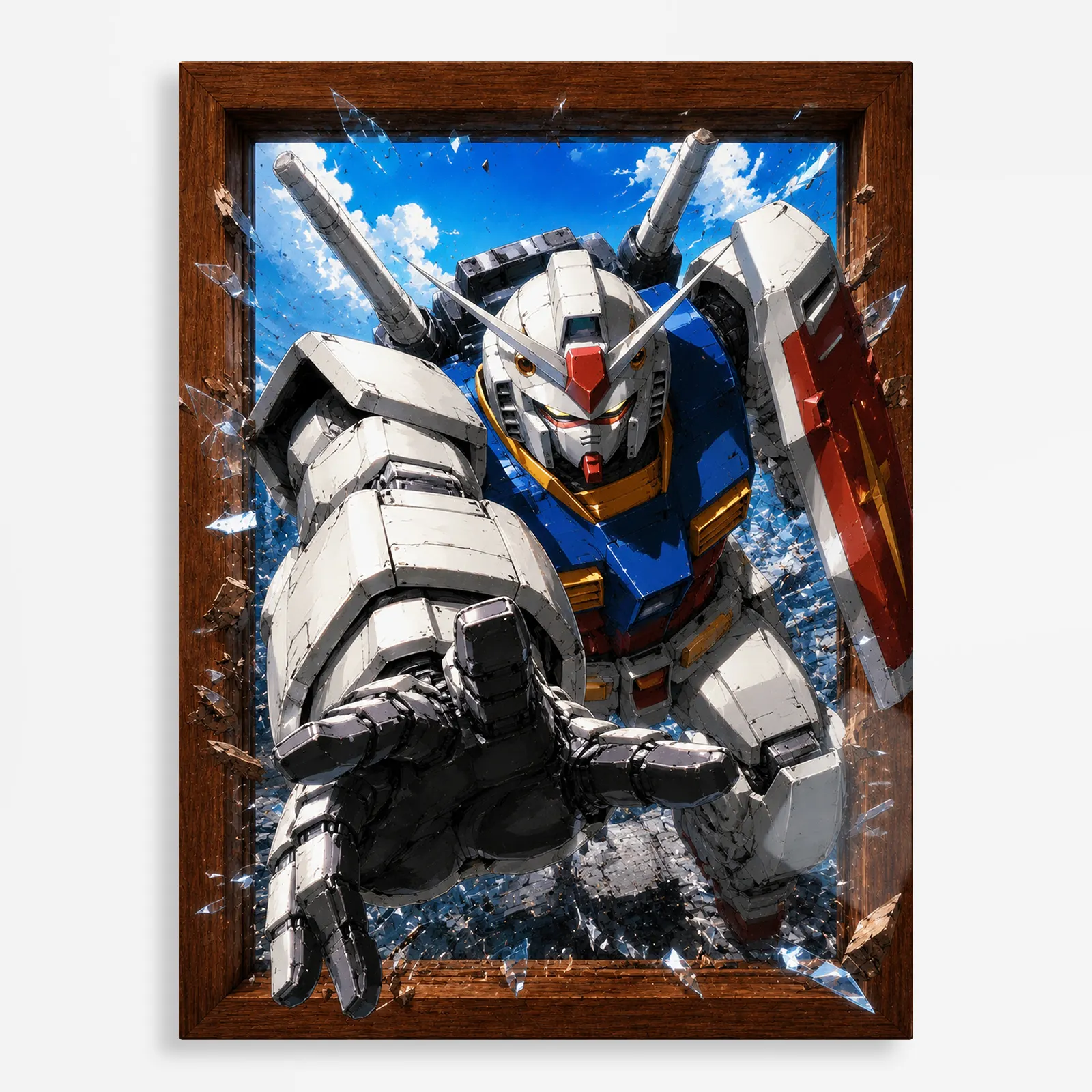 anime metal poster (161) s1 Mecha War Metal Poster Wall Decor - D - Image 1