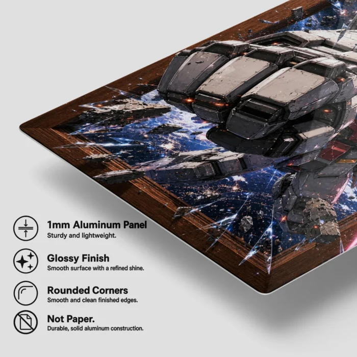 Mecha War Metal Poster Wall Decor - E - Image 5