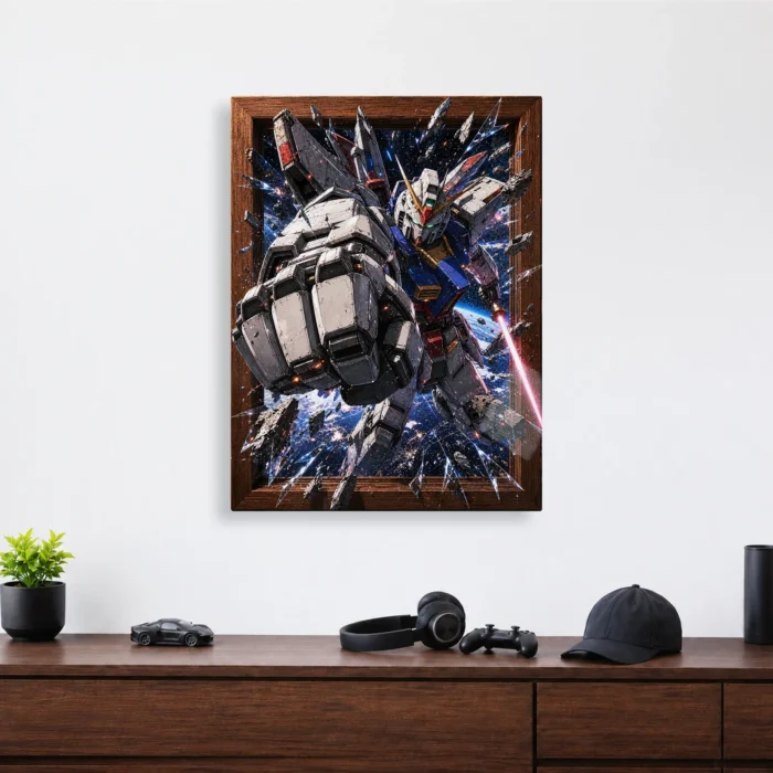 Mecha War Metal Poster Wall Decor - E - Image 3