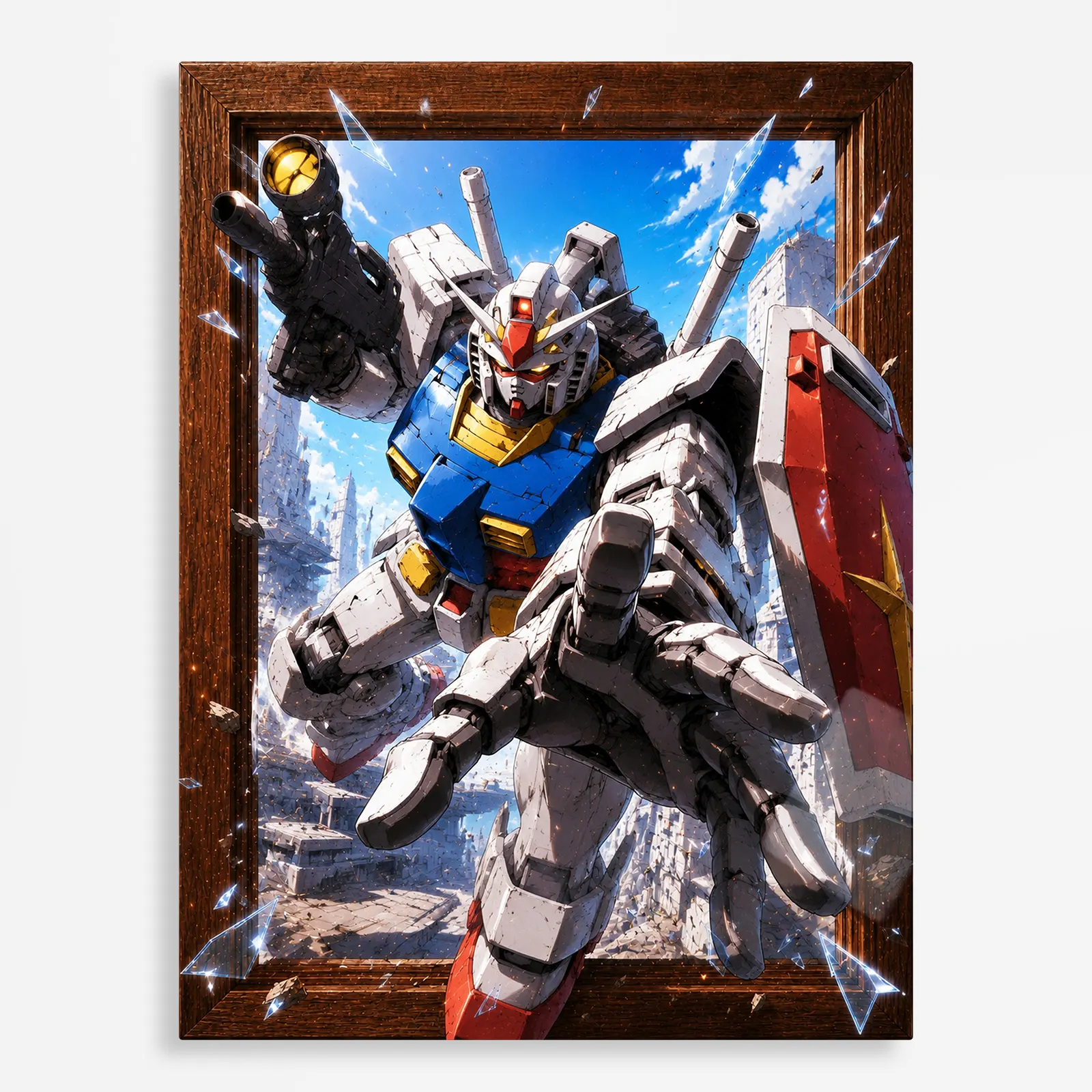 anime metal poster (163) s1 Mecha War Metal Poster Wall Decor - F - Image 1