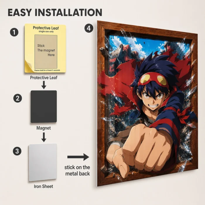 Gurren Metal Poster Wall Decor - C - Image 2