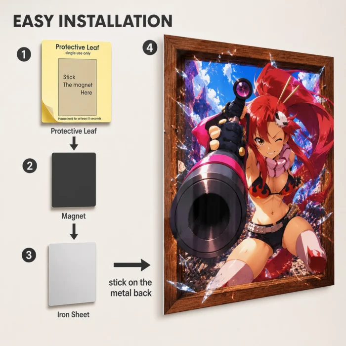 Gurren Metal Poster Wall Decor - D - Image 2