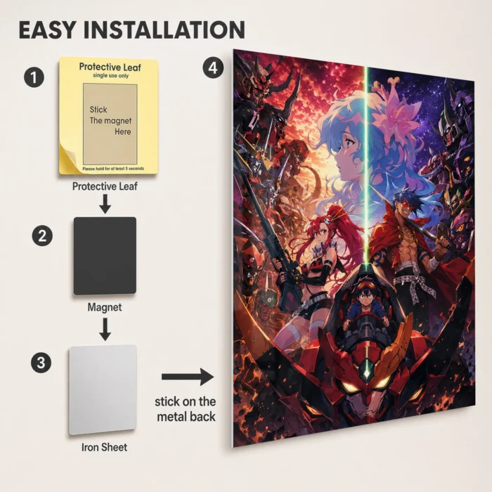 Gurren Metal Poster Wall Decor - H - Image 2