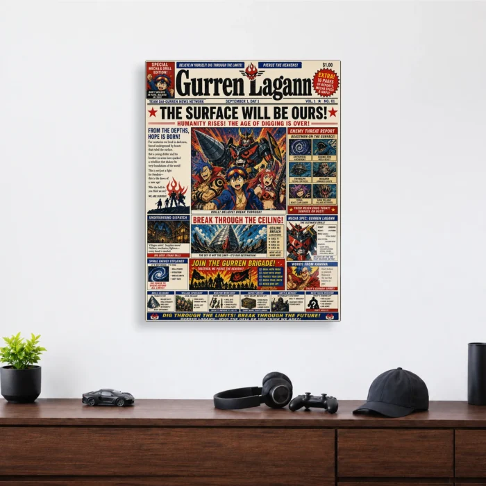 Gurren Metal Poster Wall Decor - I - Image 3