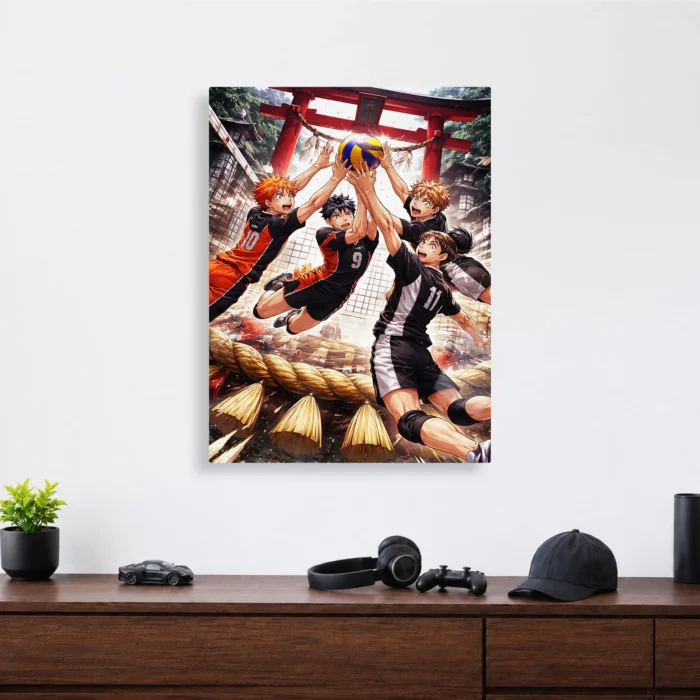 Volleyball Team Metal Poster Wall Decor - Image 3