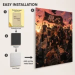 Volleyball Team Metal Poster Wall Decor
  - B - Image 2