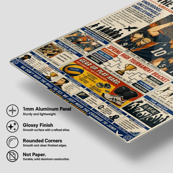 Volleyball Team Metal Poster Wall Decor
  - D - Image 5