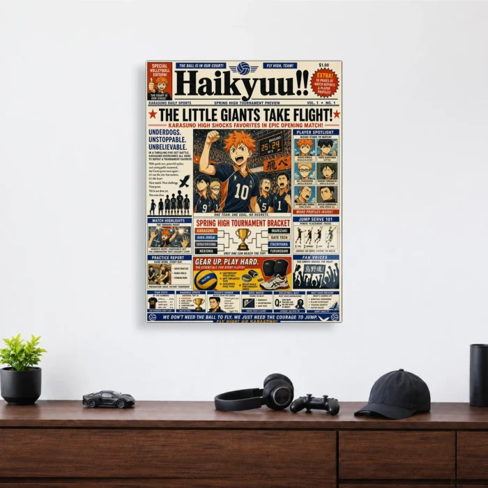 Volleyball Team Metal Poster Wall Decor
  - D - Image 3