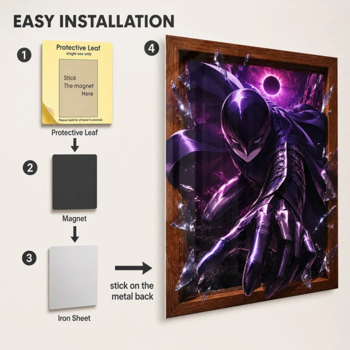 Dark Fantasy Femto Metal Poster Wall
  Decor - Image 2