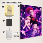 HXH Hisoka Metal Poster Wall Decor - Image 2