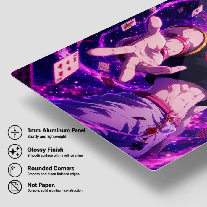 HXH Hisoka Metal Poster Wall Decor - Image 5