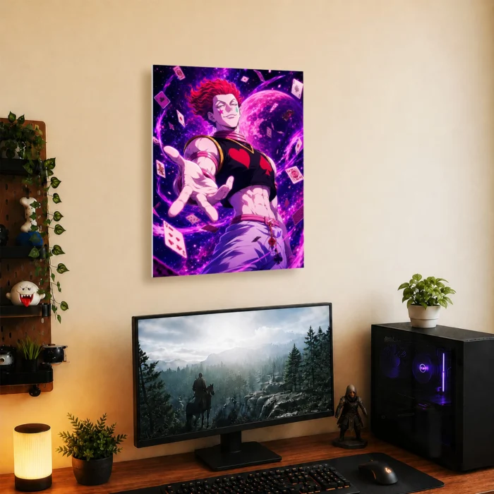 HXH Hisoka Metal Poster Wall Decor - Image 4