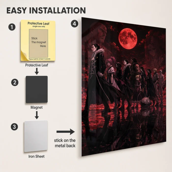HXH Phantom Troupe Metal Poster Wall
  Decor - Image 2