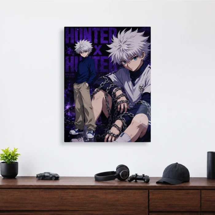 HXH Killua Metal Poster Wall Decor - A - Image 3