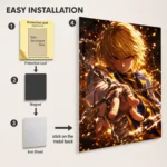 HXH Kurapika Metal Poster Wall Decor - Image 2