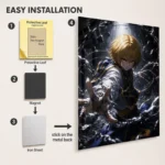 HXH Kurapika Metal Poster Wall Decor - A - Image 2