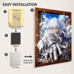 Dark Fantasy Griffith Metal Poster Wall
  Decor - Image 2