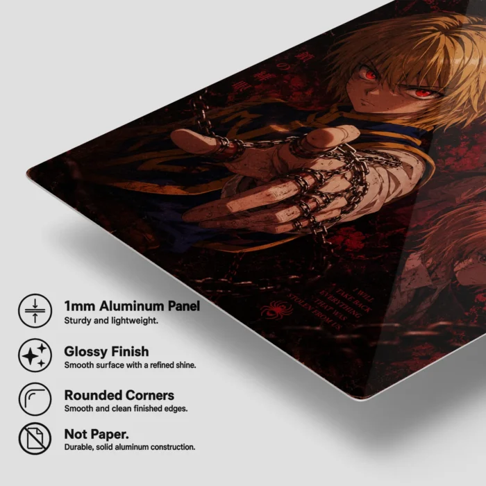HXH Kurapika Metal Poster Wall Decor - B - Image 5