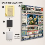 HXH Newspaper Metal Poster Wall Decor - Image 2