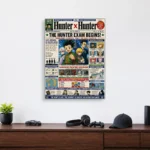 HXH Newspaper Metal Poster Wall Decor - Image 3