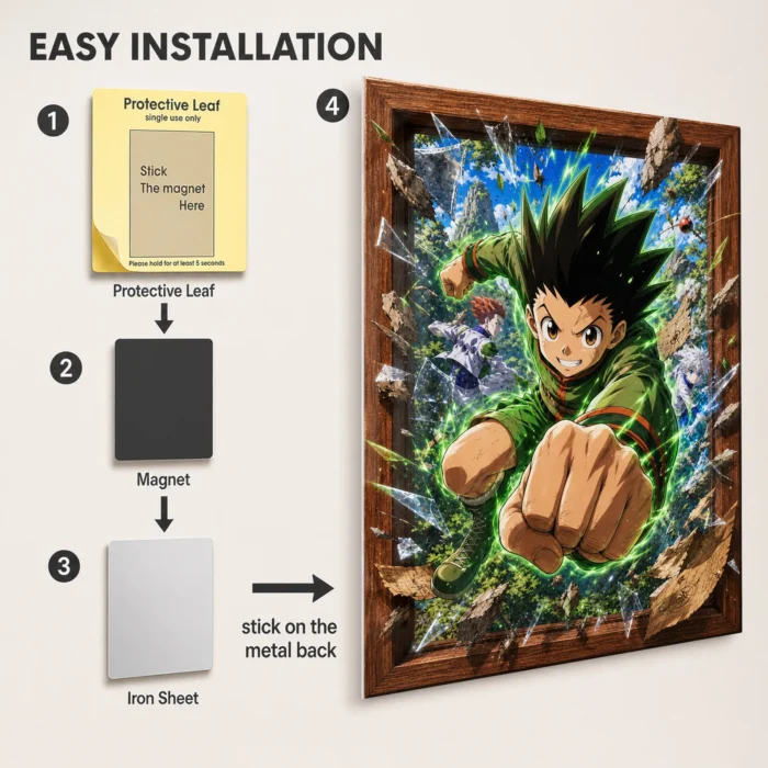 HXH Metal Poster Wall Decor - B - Image 2