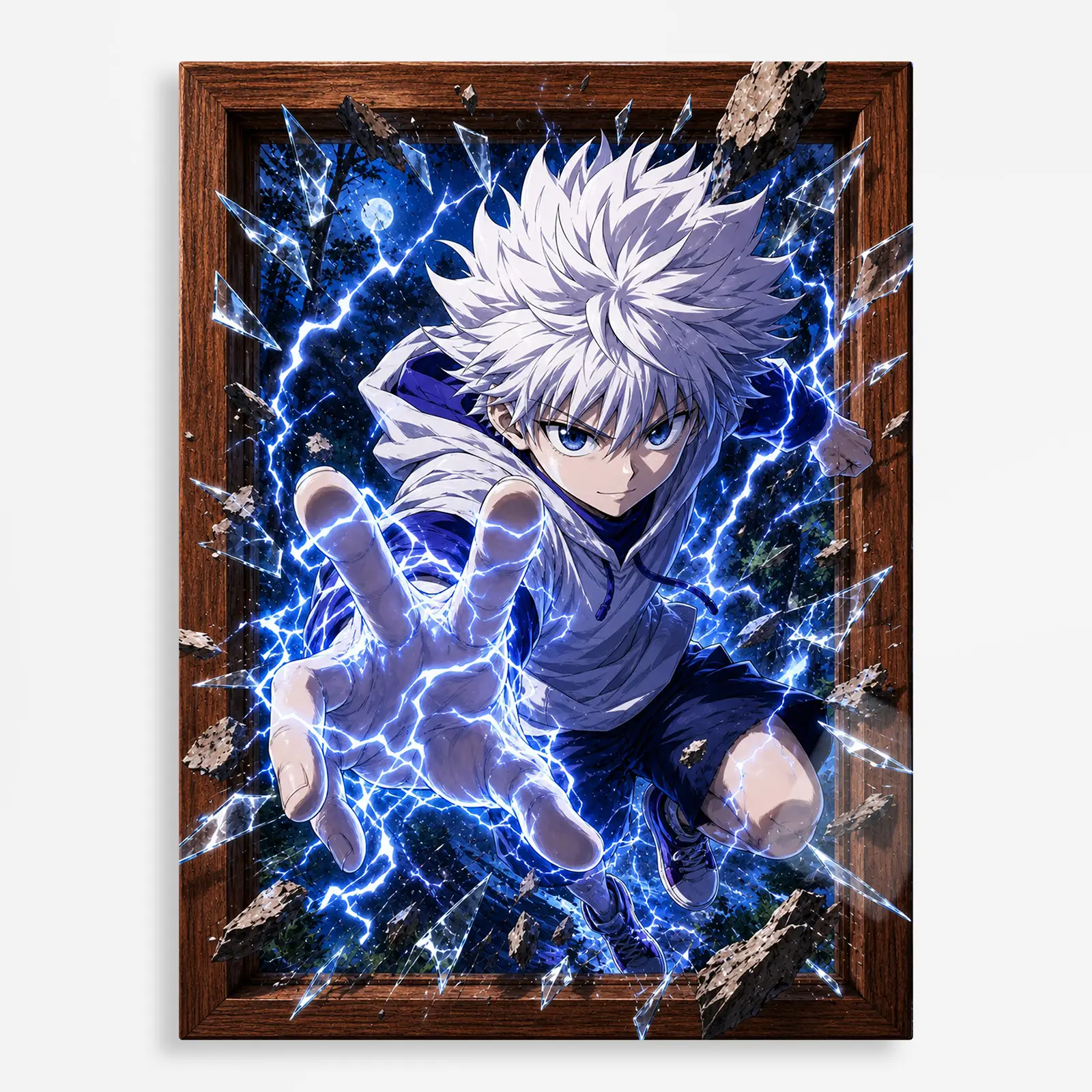 anime metal poster (197) s1 HXH Killua Metal Poster Wall Decor - C - Image 1