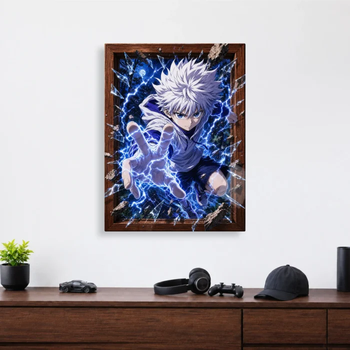 HXH Killua Metal Poster Wall Decor - C - Image 3