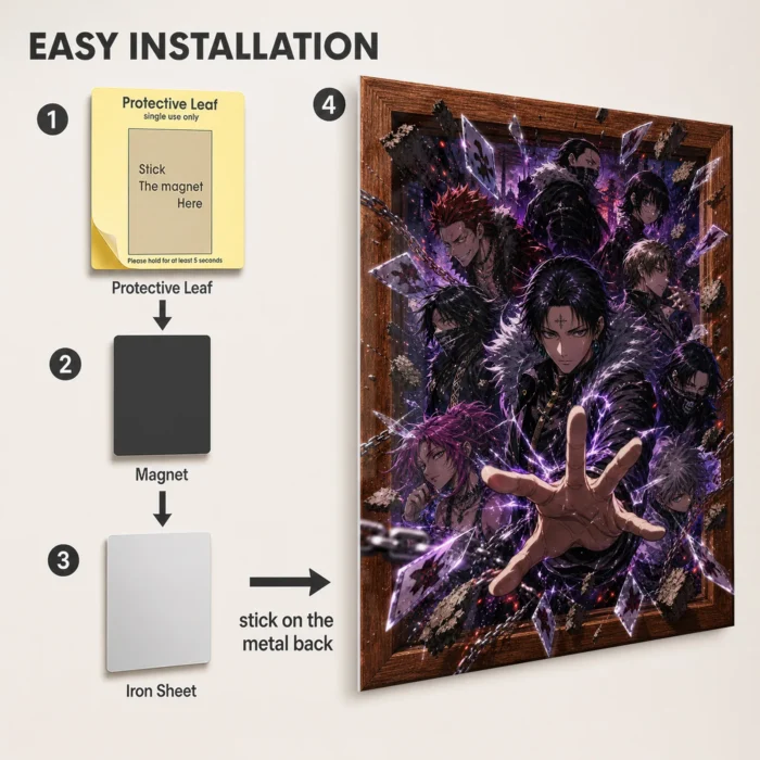 HXH Phantom Troupe Metal Poster Wall
  Decor - C - Image 2