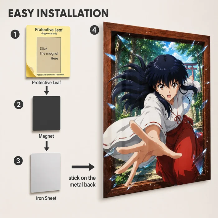 Half Demon Metal Poster Wall Decor - Image 2