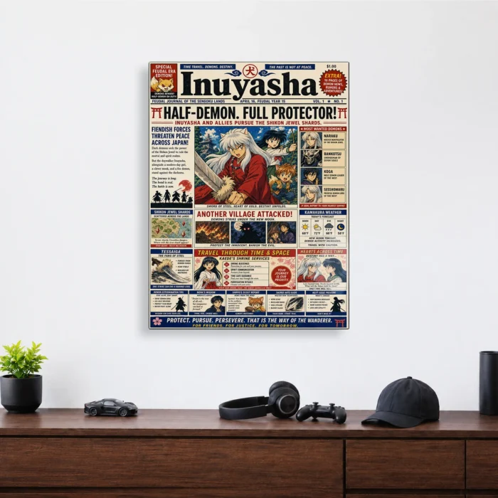 Half Demon Metal Poster Wall Decor - B - Image 3