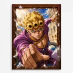 JJBA - Giorno Giovanna Metal Poster Wall
  Decor